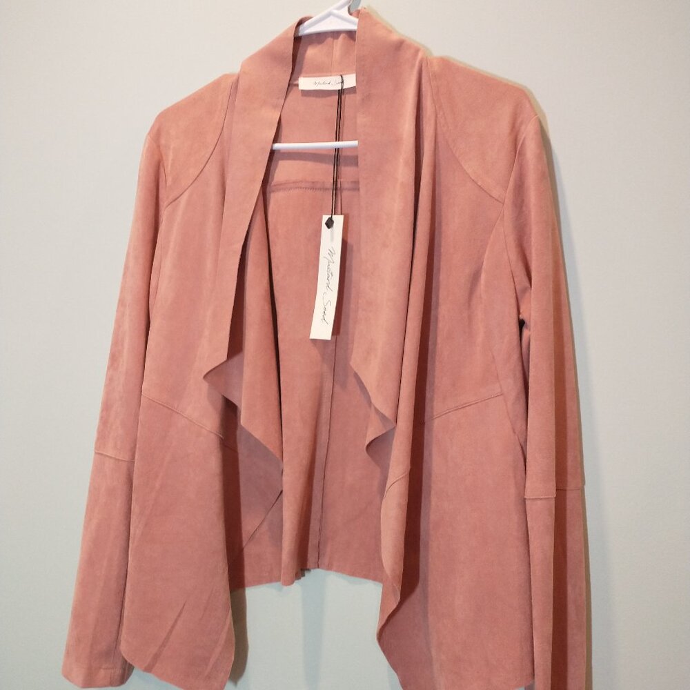 NWT Mustard Seed Ultrasuede Kimono Style Jacket Size M